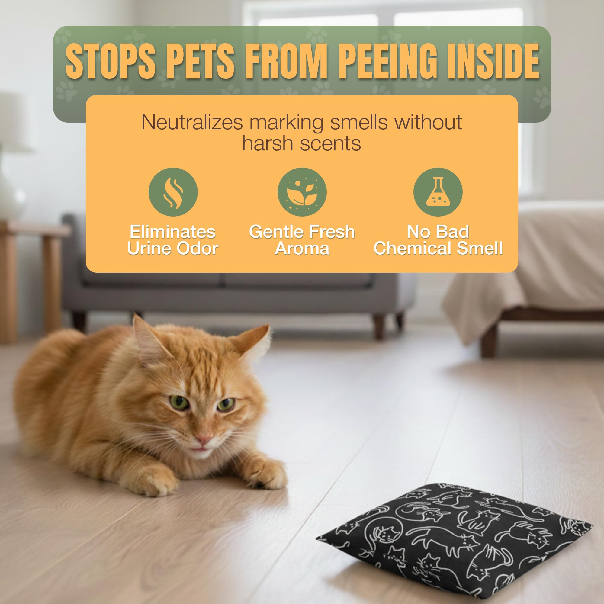 NOPEE sac-anti-marquage-chat, cadeau utile pour les propriétaires de chats.