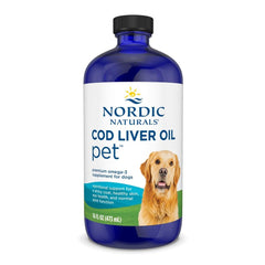 Nordic Naturals Huile foie morue sans arôme – soutient peau et pelage du chien.