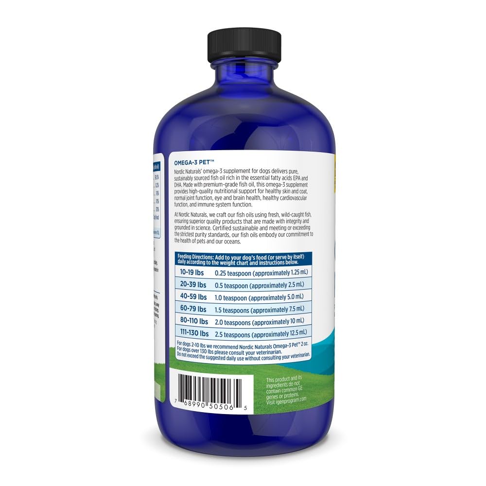 Nordic Naturals Omega-3 Pet – formule triglyceride, absorption potentielle.