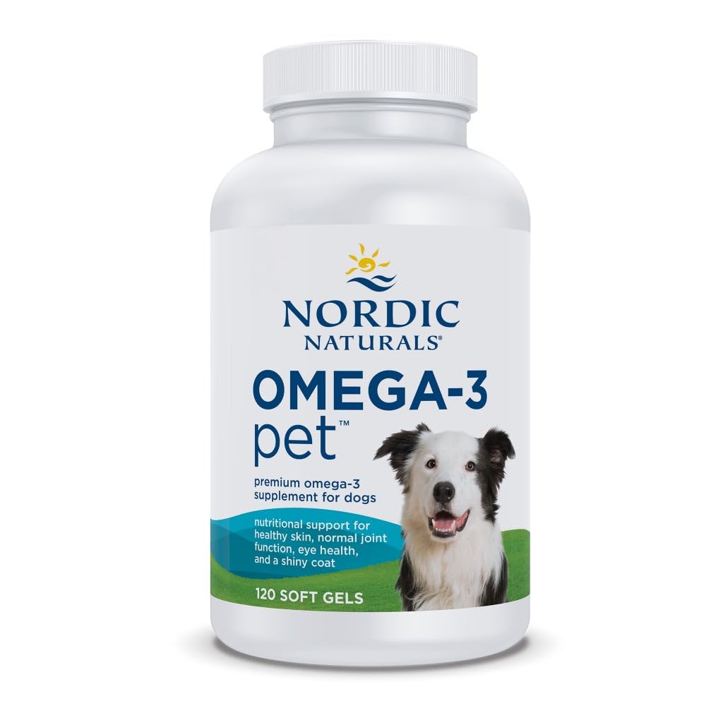 Nordic Naturals Omega-3 pour animaux – Bouteille – peut soutenir le cœur et le pelage.