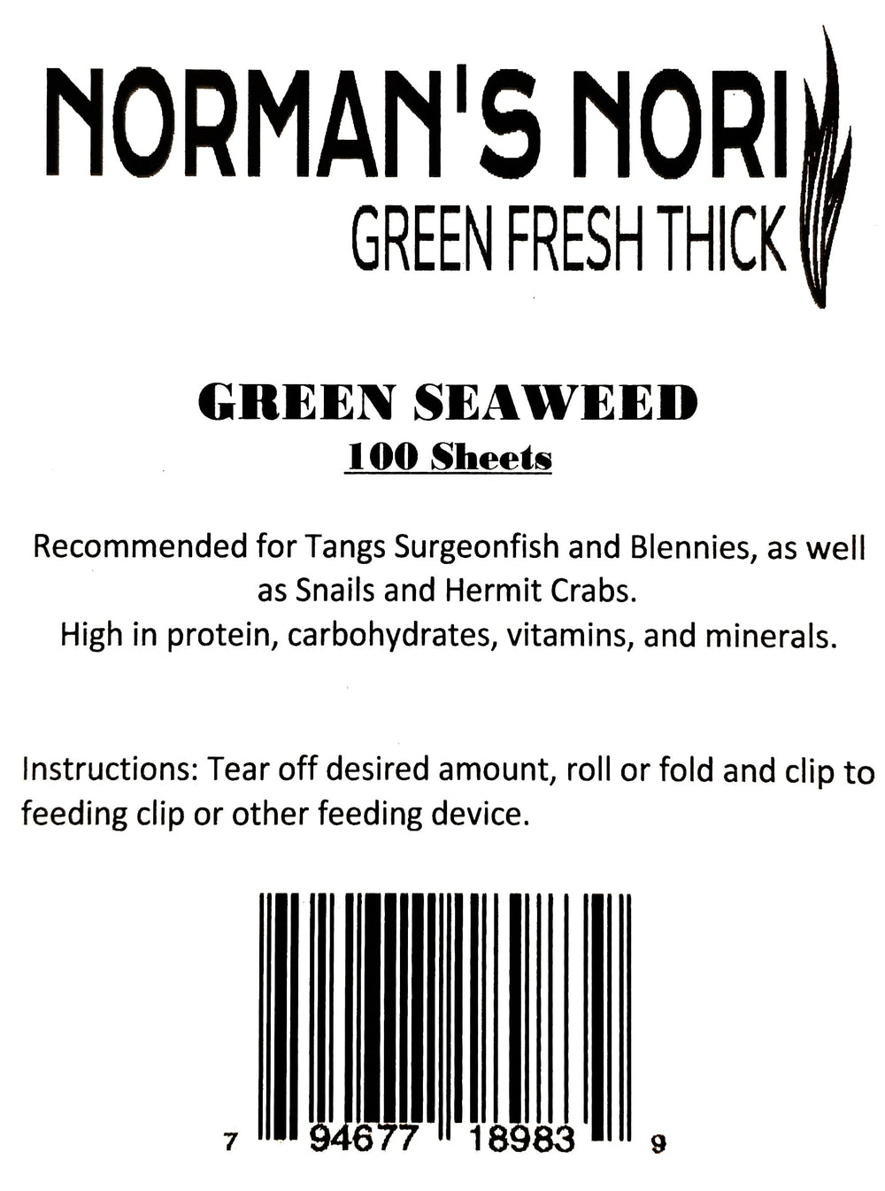 Norman's Nori: récolte durable respectant l'environnement marin.