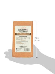 Bloc minéral trace North American Salt favorise l'apport équilibré chez bovins et porcs.