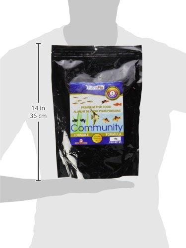 NorthFin Community Formula pellets 1 mm visibles en service pour divers poissons