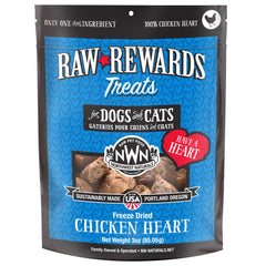 Northwest Naturals Cœur de poulet – petits morceaux, friandise pratique pour petites races et chats.