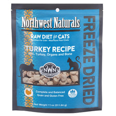 Northwest Naturals – bouchées petites de dinde lyophilisée, faciles à mâcher pour chat.