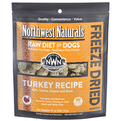 Northwest Naturals Nuggets de dinde lyophilisés, faciles à mâcher et riches en protéines.