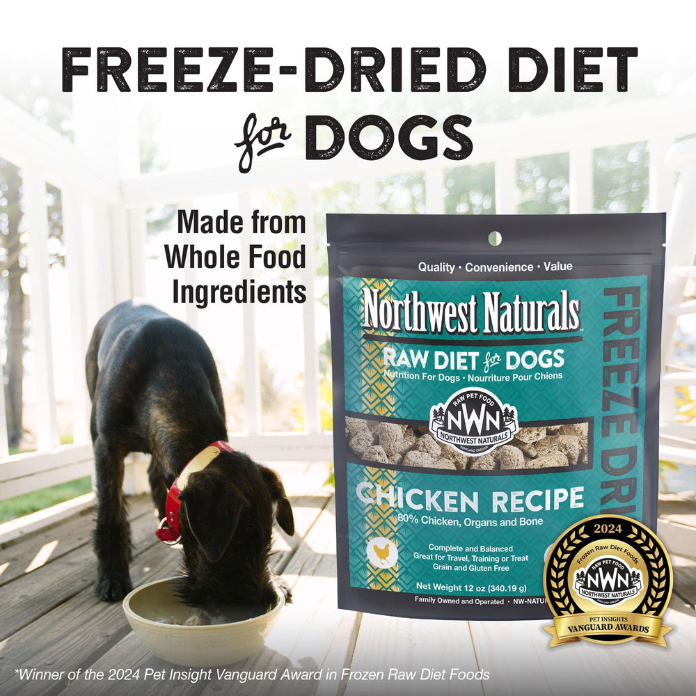 Petites bouchées Northwest Naturals au poulet, faciles à mâcher pour tous les chiens.