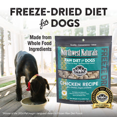 Petites bouchées Northwest Naturals au poulet, faciles à mâcher pour tous les chiens.