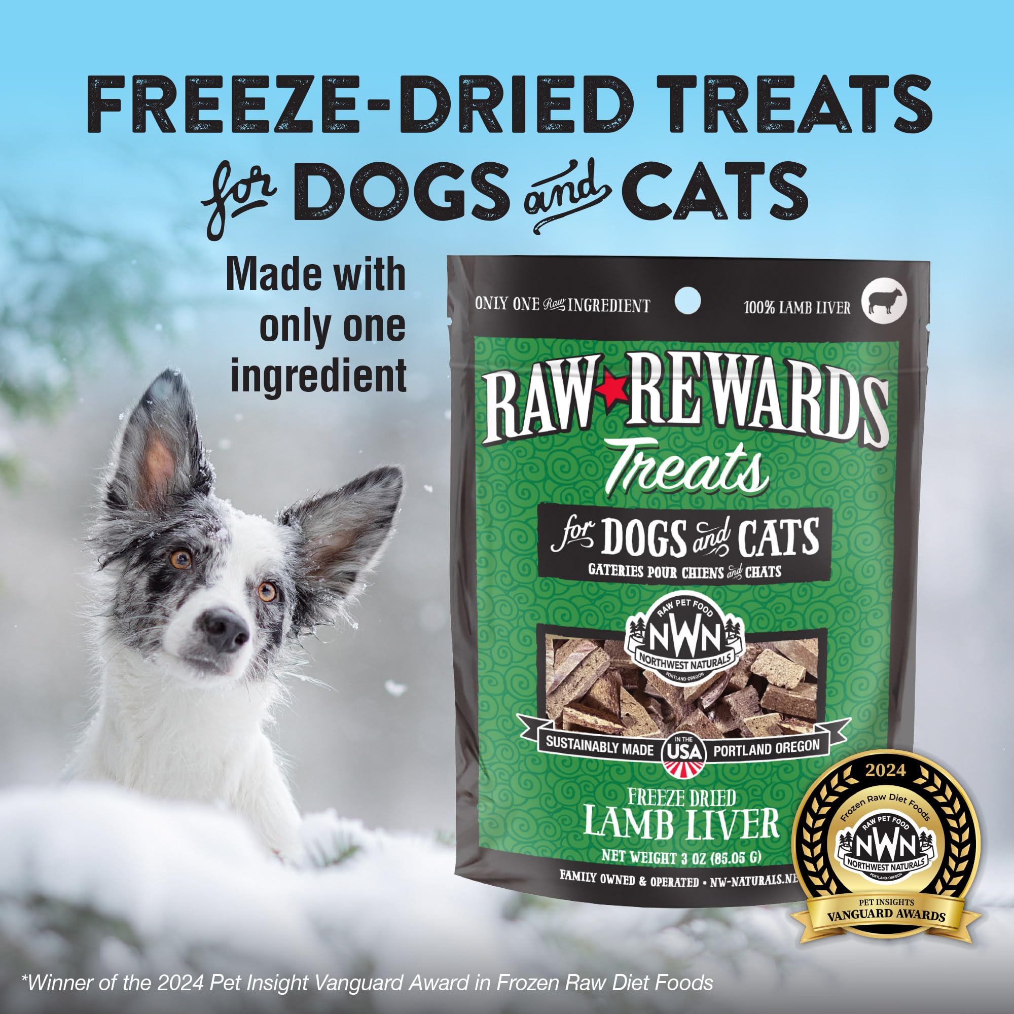 Northwest Naturals Raw Rewards: emballage pratique facilitant le stockage et les déplacements.