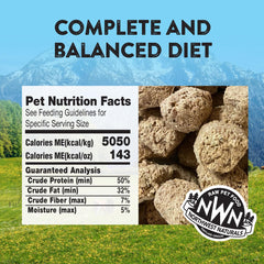 Northwest Naturals régime cru: protéines élevées pour une énergie durable.