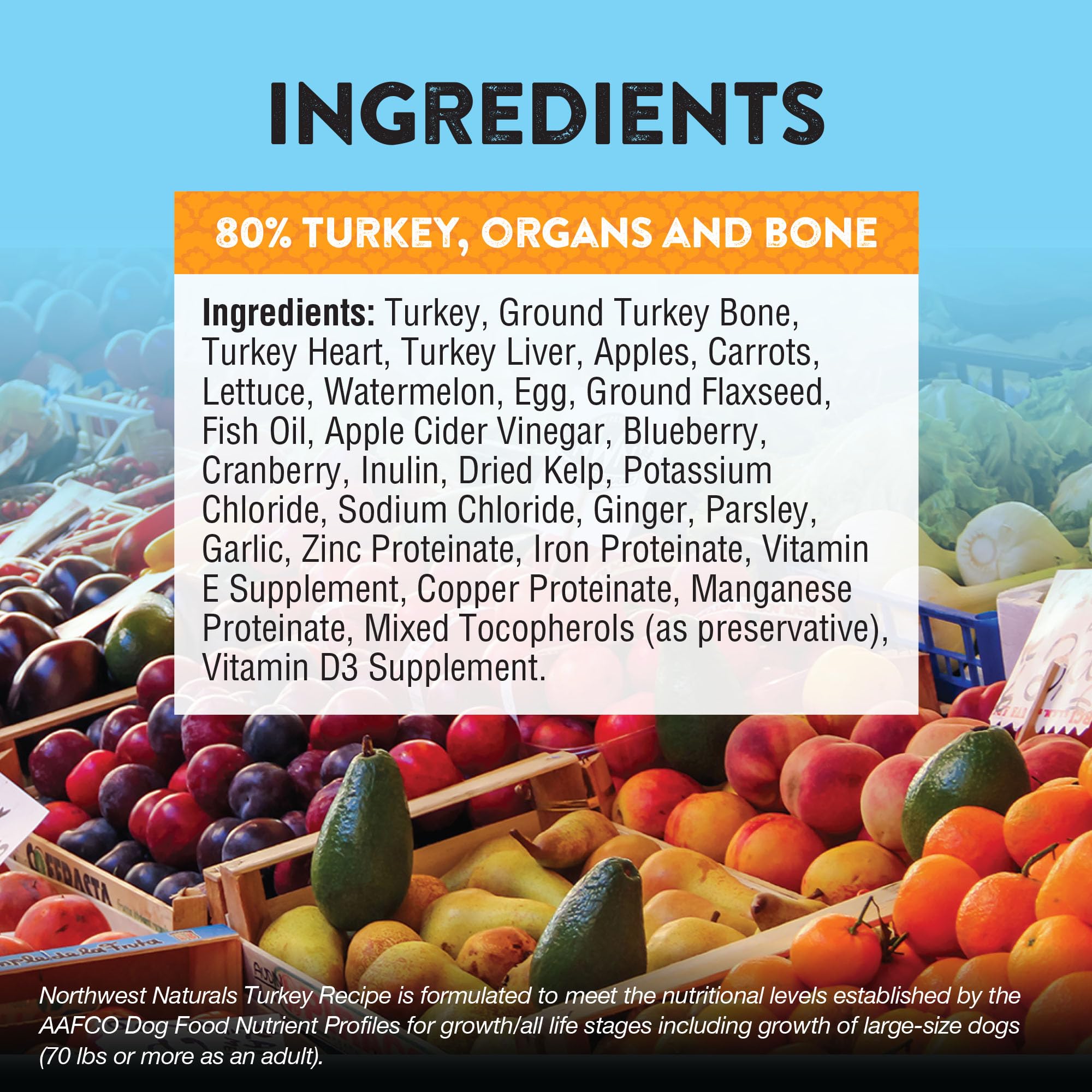 Sans céréales, Northwest Naturals à base de dinde pour un repas simple.