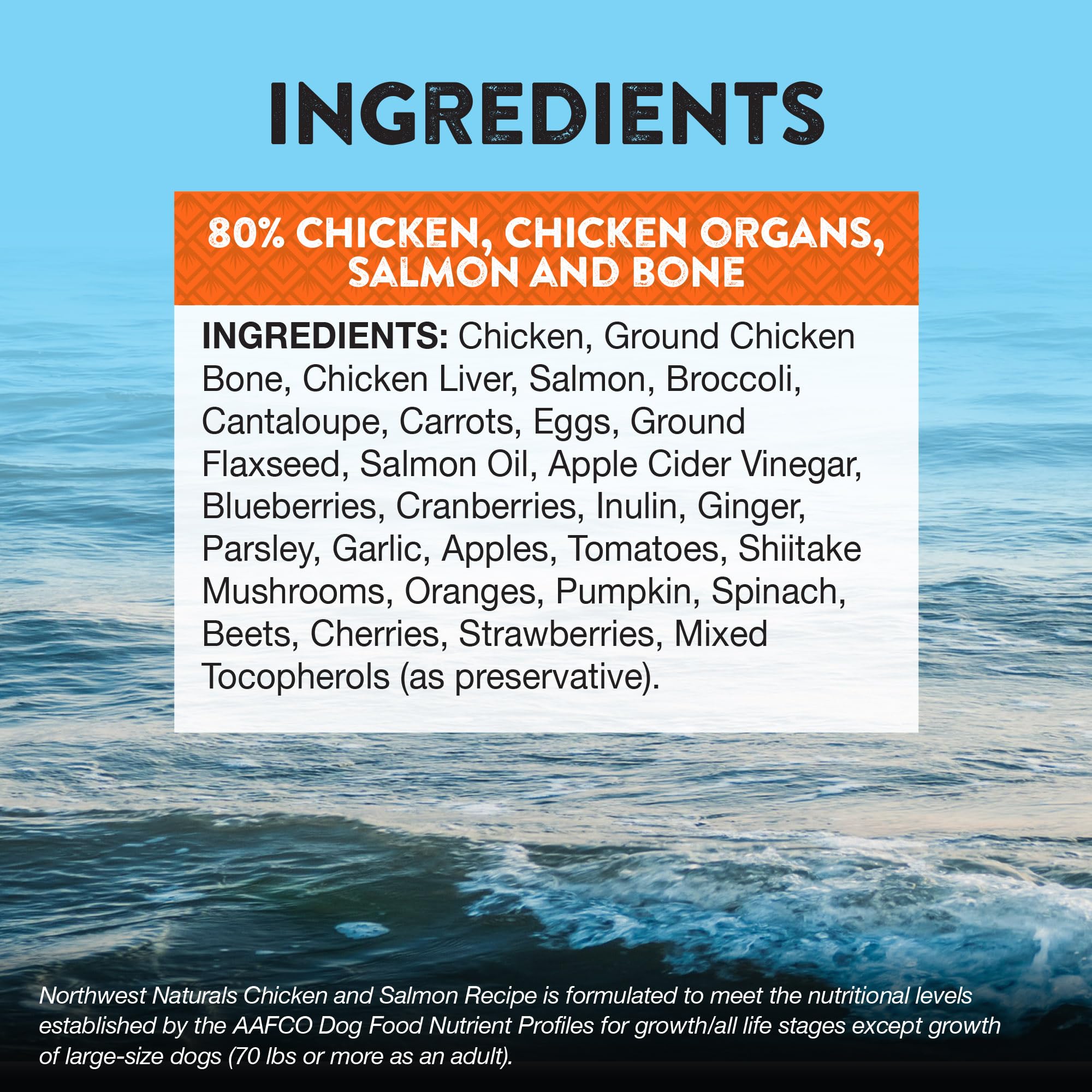 Northwest Naturals sans céréales: soutien potentiel pour la digestion sensible.
