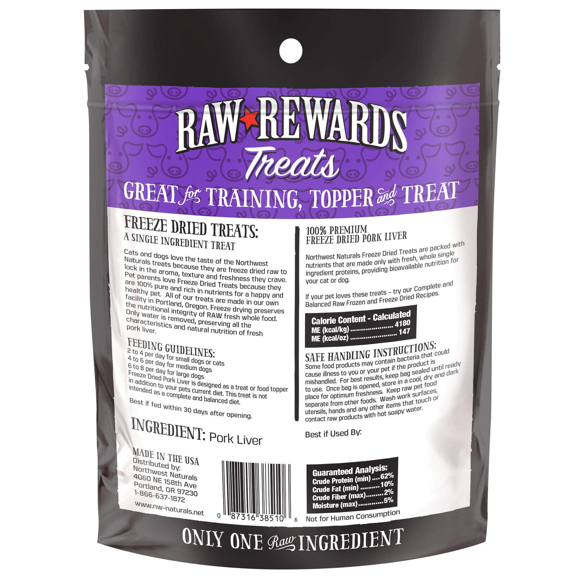Northwest Naturals snack naturel pour chiens et chats, sans compromis.