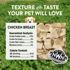 Northwest Naturals morceaux-seches, texture tendre idéale pour petites bouchées.