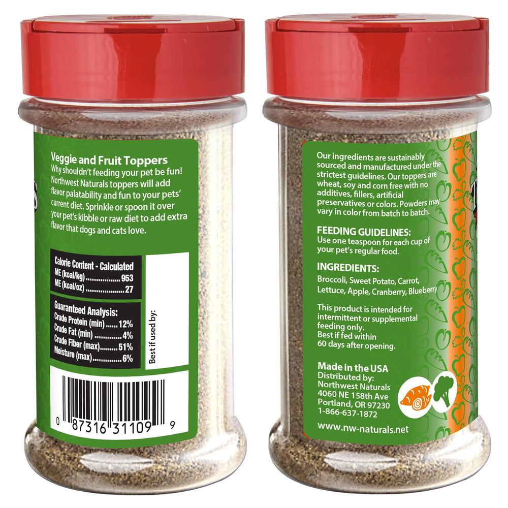 Northwest Naturals Topper garniture repas conviviale pour chiens et chats.
