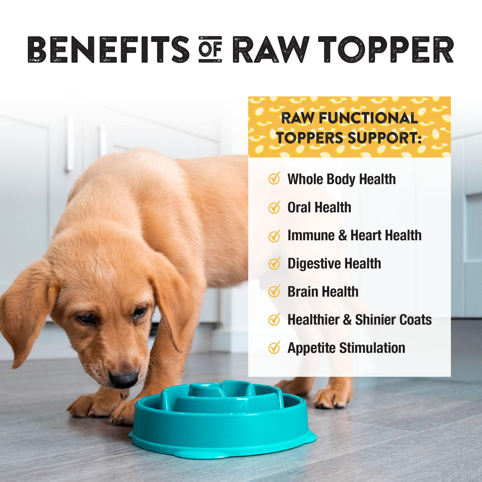 Northwest Naturals Topper œuf de poulet lyophilisé, format voyage pratique pour sorties.