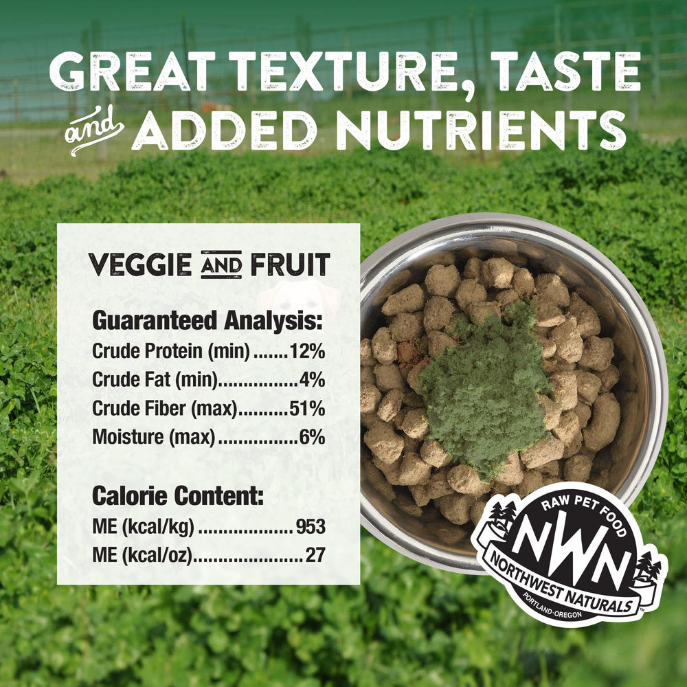 Northwest Naturals Topper texture légère, facile à saupoudrer sur les repas.