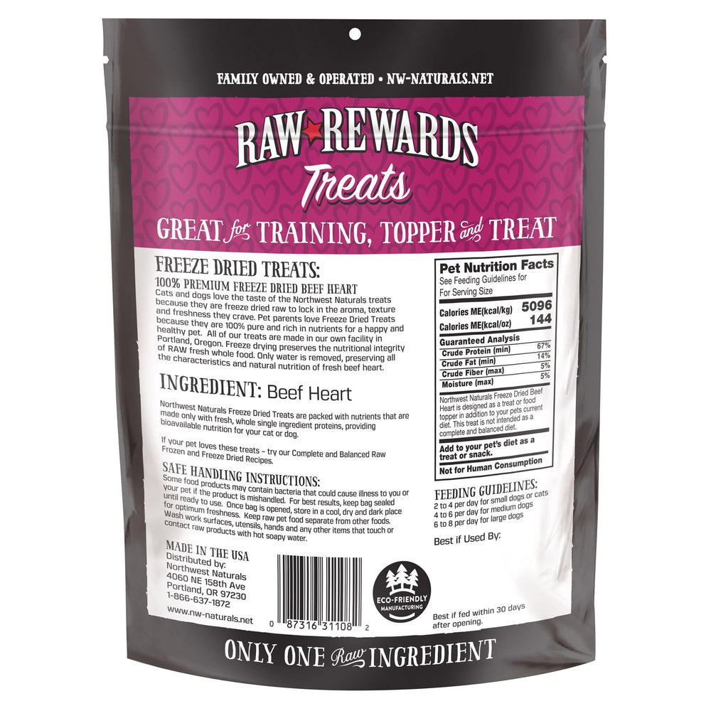 Northwest Naturals un seul ingrédient cœur de bœuf