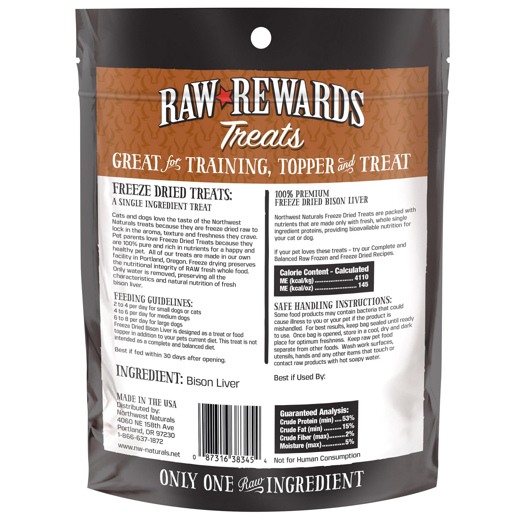 Northwest Naturals usage quotidien, récompense légère et savoureuse.