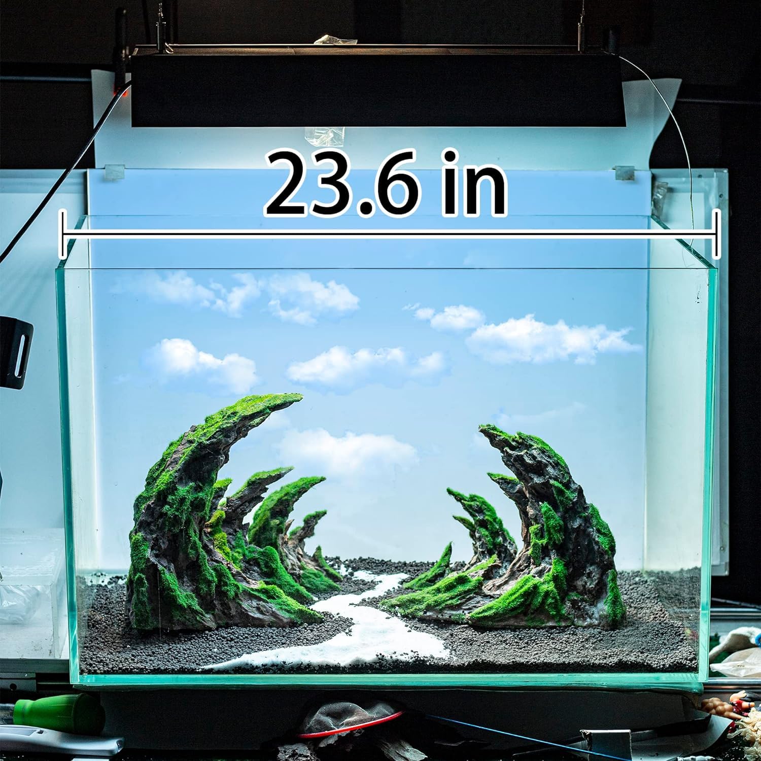 Novelsite ensemble-decor-aquarium, ensemble polyvalent pour personnaliser le paysage.