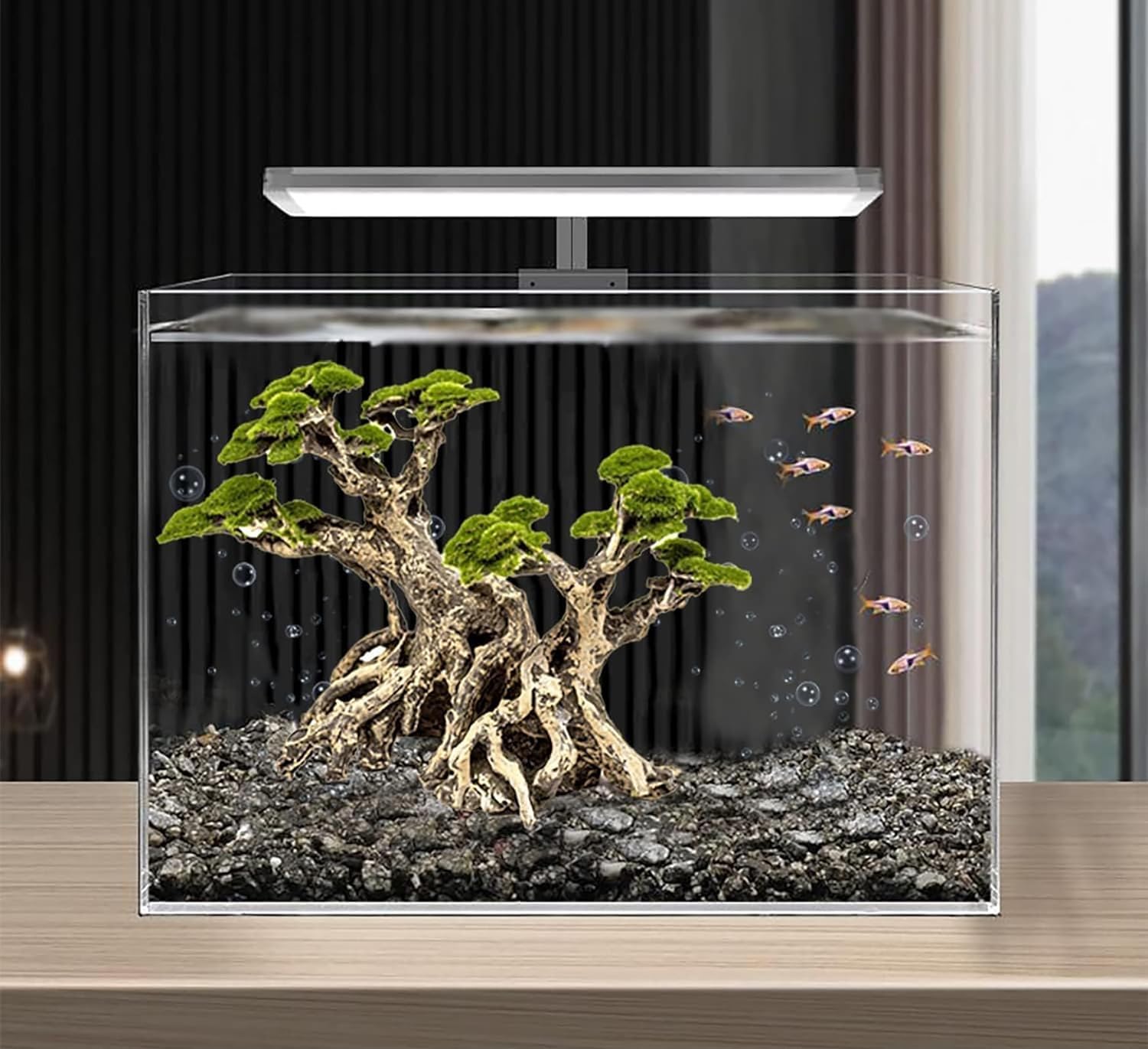 Novelsite roches grès sableux pour aquascaping réaliste.