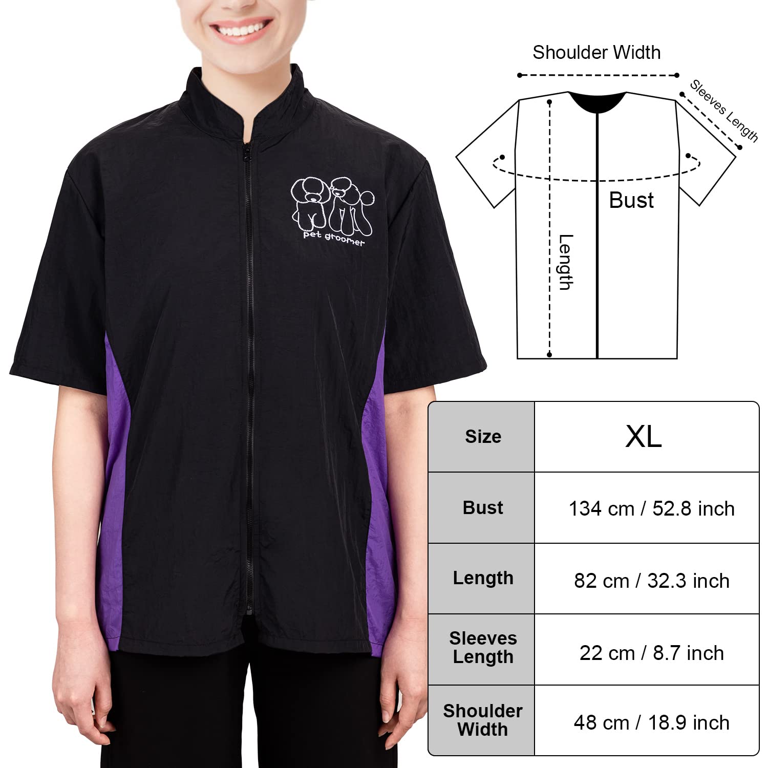 Noverlife veste légère et confortable pour longues sessions de toilettage.