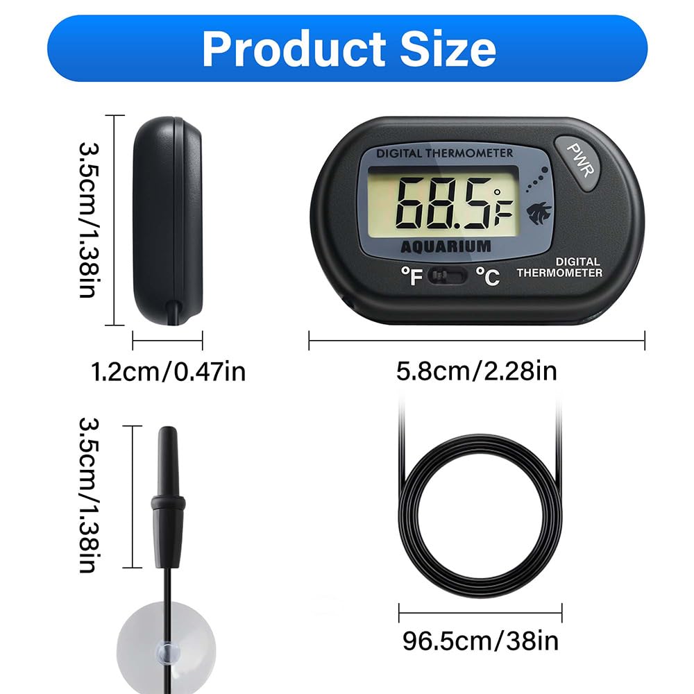 Grand écran LCD du thermomètre Novique facile à lire