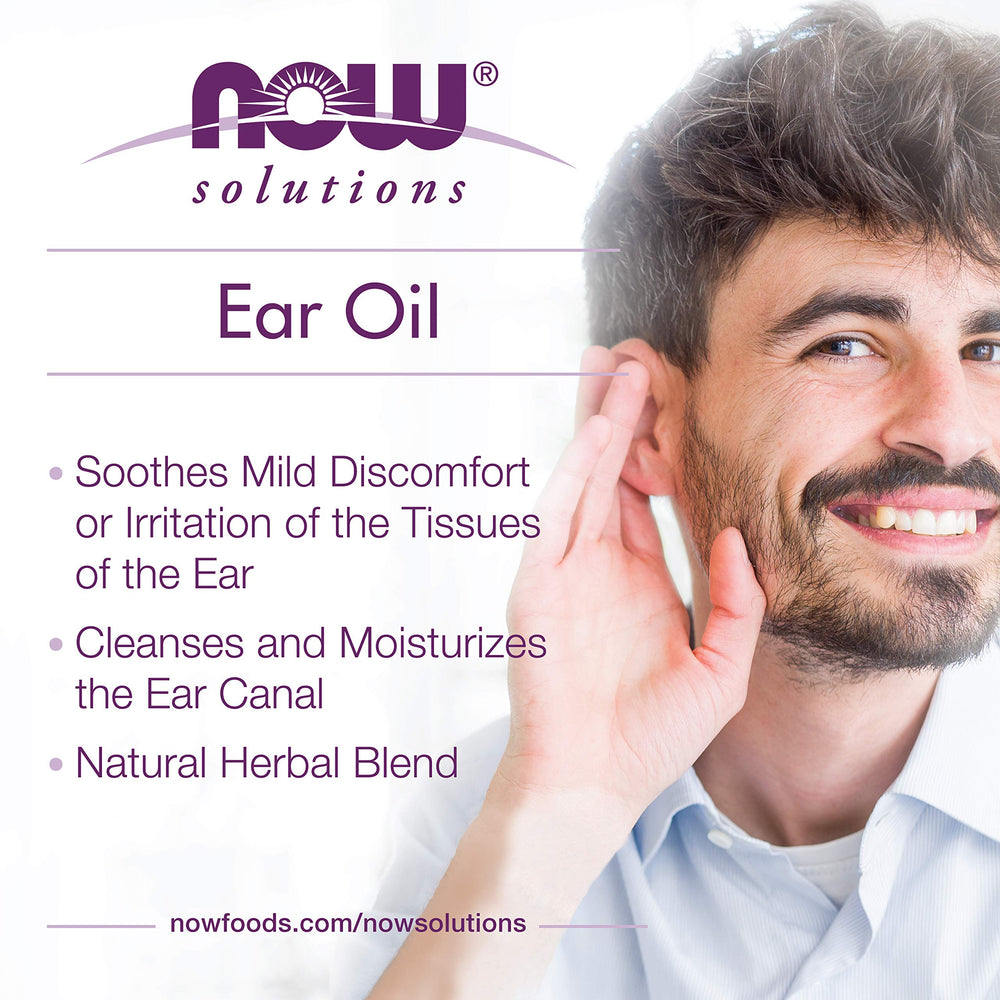 NOW Foods Ear Oil: ingrédients naturels qui soutiennent l’entretien des oreilles.