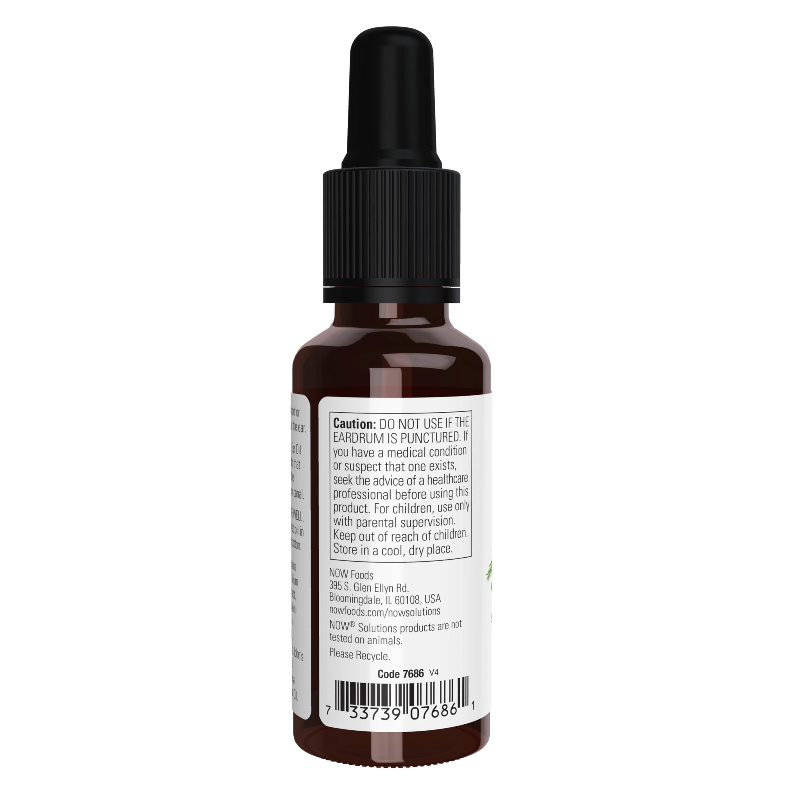 NOW Foods Ear Oil: emballage pratique pour une routine quotidienne.