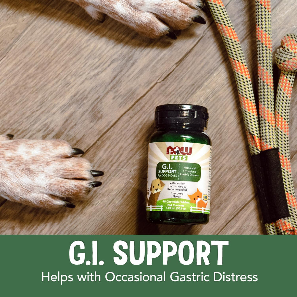 NOW Pets G.I. Support, certification NASC assurant traçabilité et sécurité du produit.