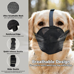 NOWANDBIRD muselière avec boucle rapide pour enfiler et retirer facilement.