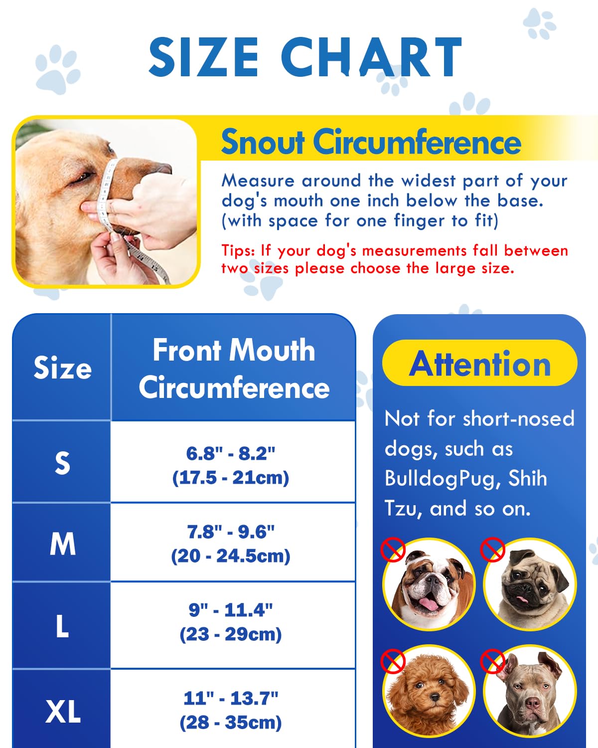 NOWAWEVE museau chien bords rembourrés offre confort durable