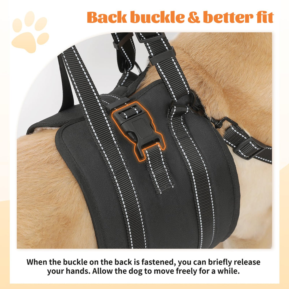 NOYAL Harnais de levage pour chien doublure peluche pour un confort durable.