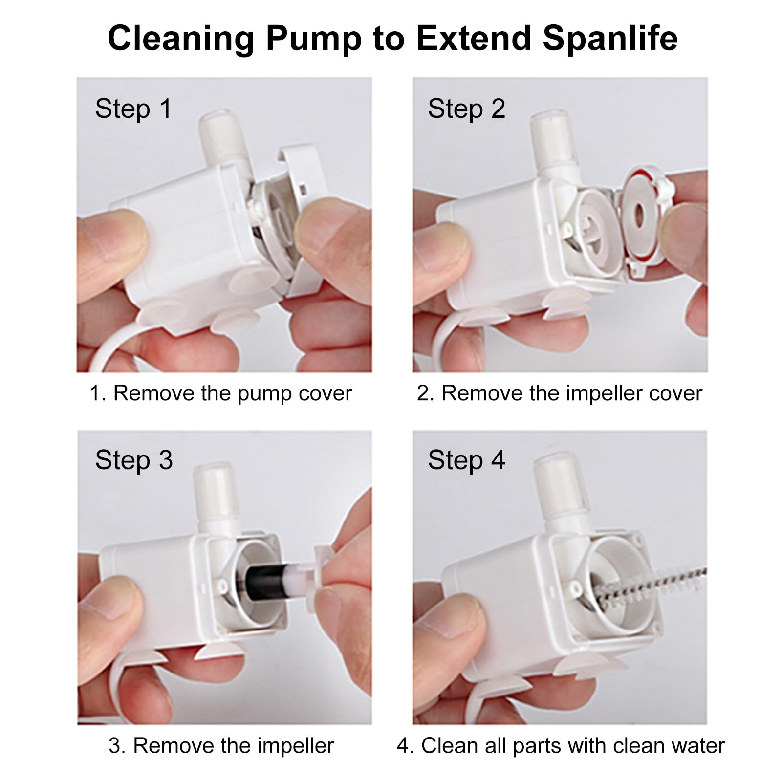 Entretien simple et nettoyage régulier pour une eau propre.