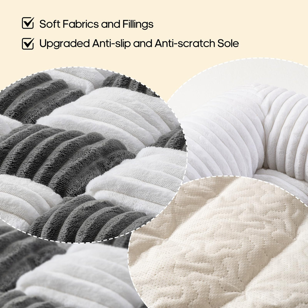 Tapis/chien lavable en machine, pratique et durable.