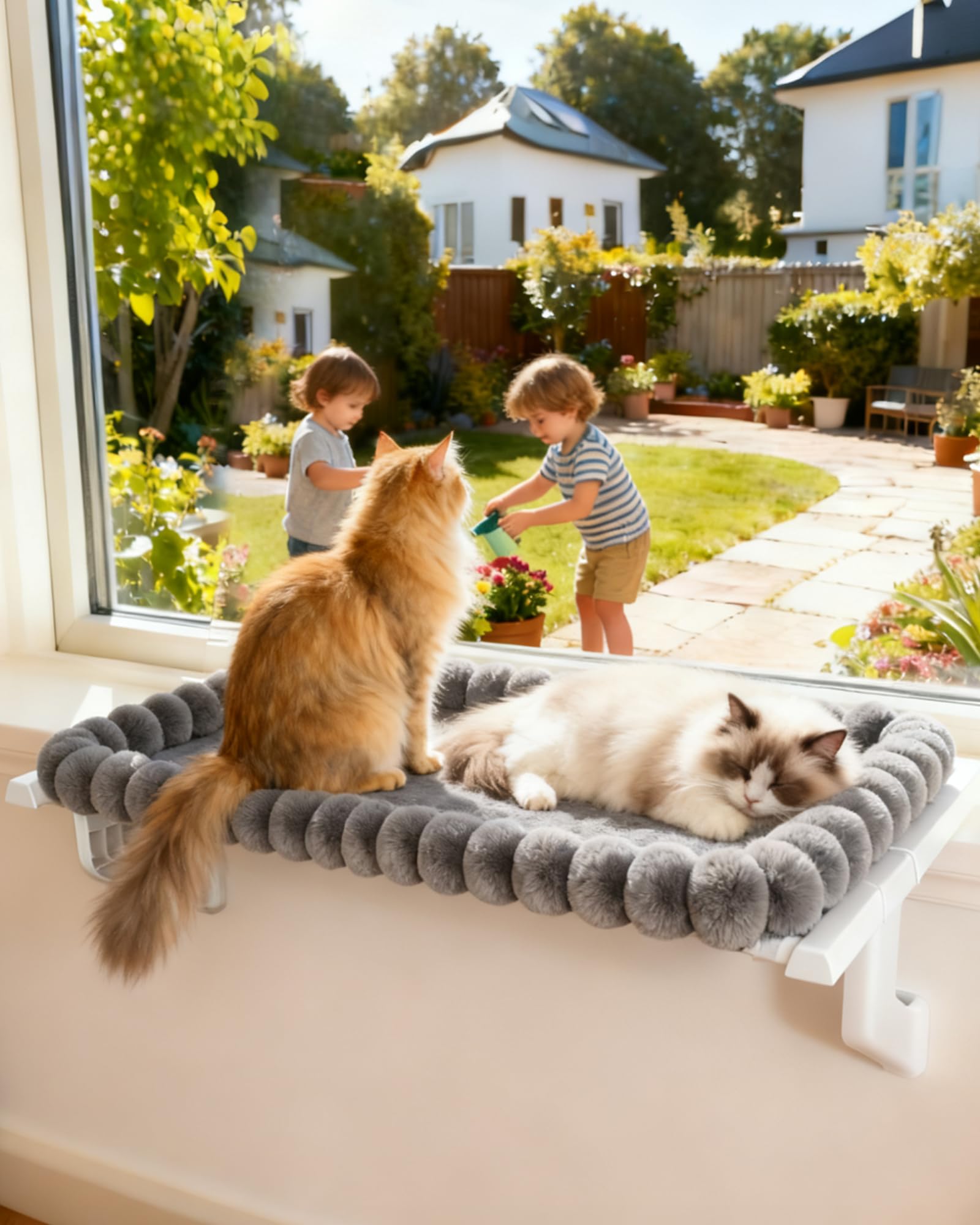 NRYDEPET perchoir fenêtre robuste pour chats lourds et actifs