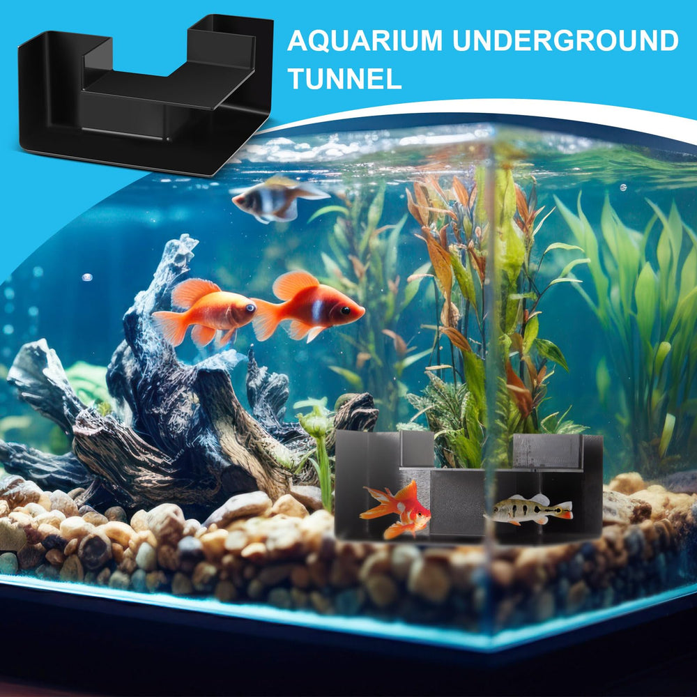Nuanchu accessoires aquarium tunnel, installation facile et flexible pour tous types de bac.