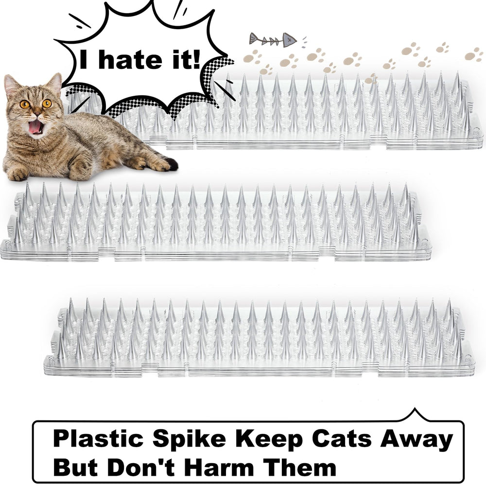 Nuanchu tapis dissuasion chat transparent placé sur fenêtre pour limiter les sauts.