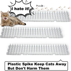Nuanchu tapis dissuasion chat transparent placé sur fenêtre pour limiter les sauts.