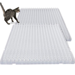 Nuanchu tapis répulsif chat à piques transparents protégeant meubles et plantes.