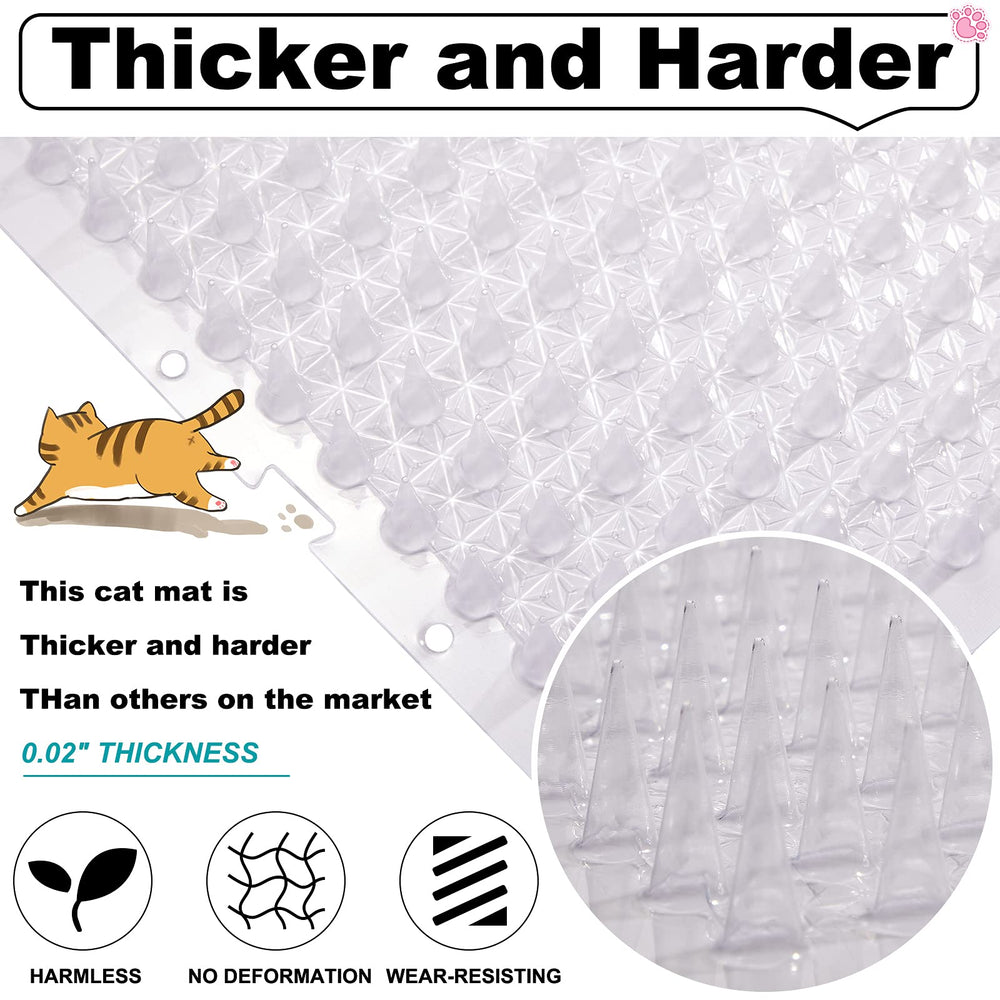 Nuanchu ensemble de 16 tapis répulsifs pour chats