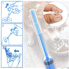 Nuanchu-tete-silicone-douce bleu: tête douce pour éviter les irritations lors de l administration.