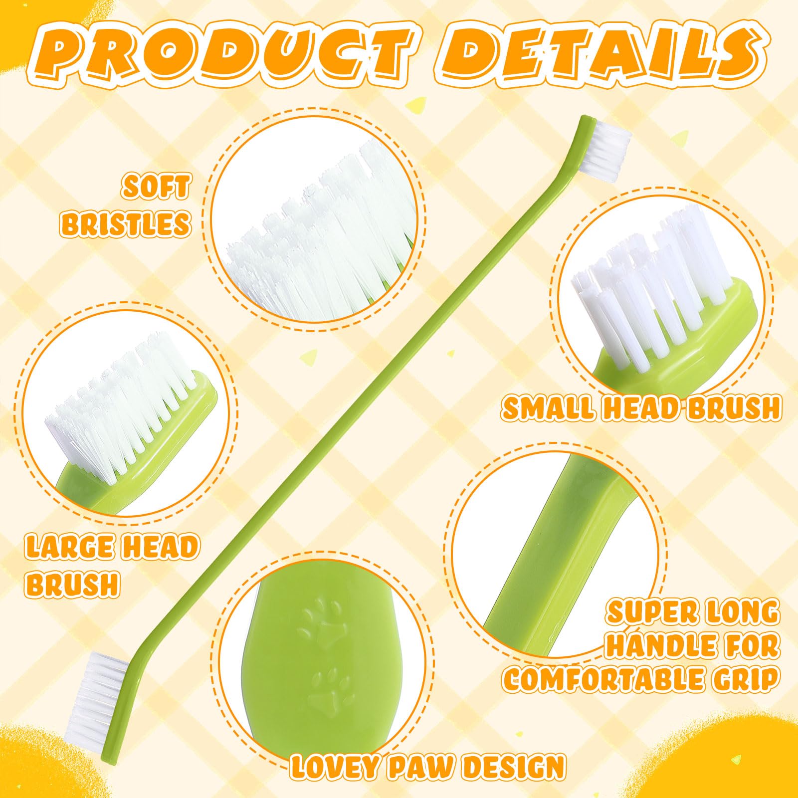 Brosse dentaire Nuenen double-face en PP, douceur pour gencives sensibles.