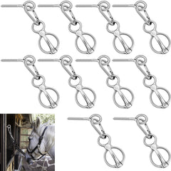 Nuenen ensemble de 10 anneaux d’attache cheval en inox, durable.