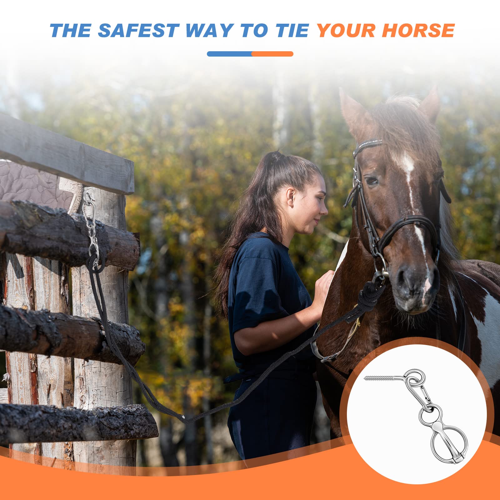 Nuenen ensemble attaches cheval durables pour écurie.