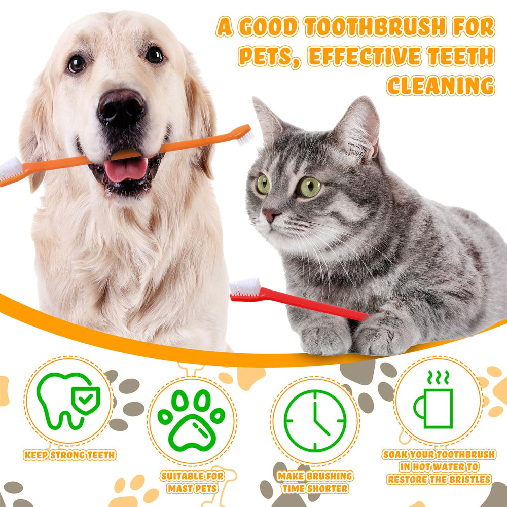 Kit Nuenen de brosses dentaires multicolores, pratique pour différencier vos animaux.