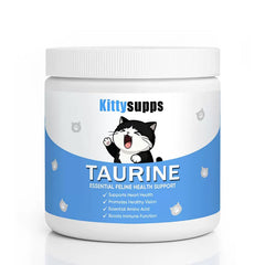 Nukupuns Kittysupps Taurine : poudre chat pour vitalité quotidienne et bien-être.