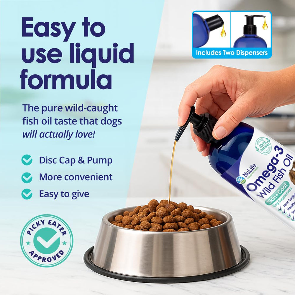 NuLife Oméga3 pour chien — ingrédients sauvages et pureté.