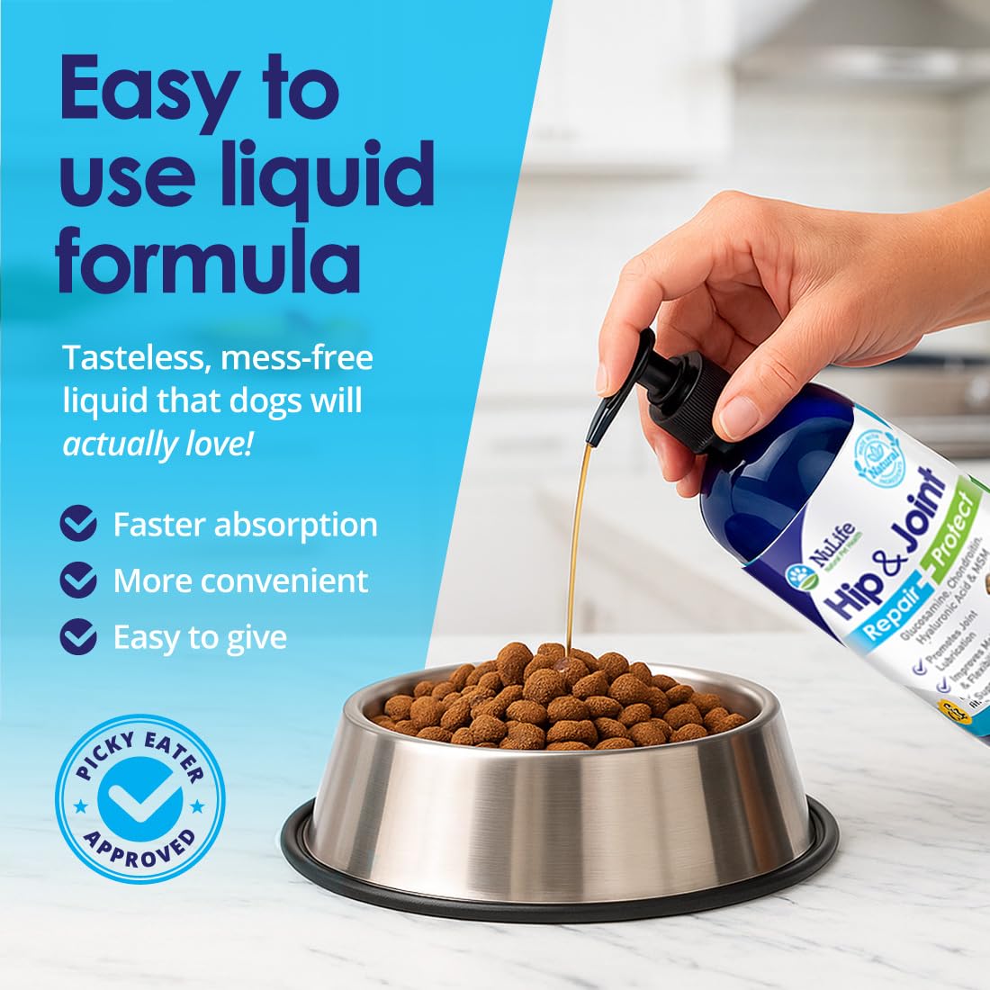 NuLife Naturel Santé confort et mobilité chien — pour sessions de jeu plus fluides.