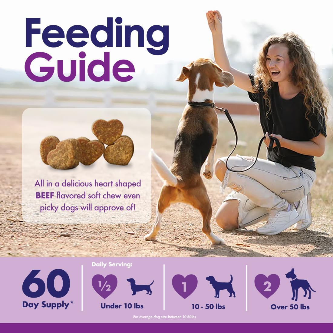 NuLife saveur boeuf chiens : friandise agréable et facile à donner.